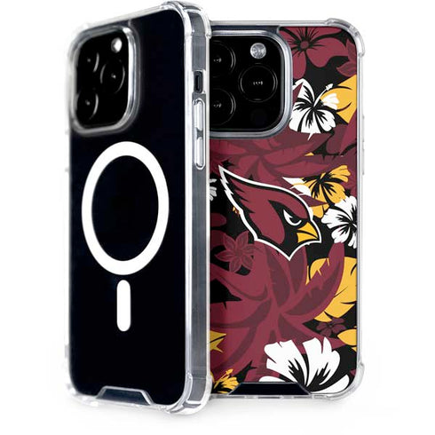 NFL Arizona Cardinals Tropical Print iPhone 15 Pro MagSafe Case